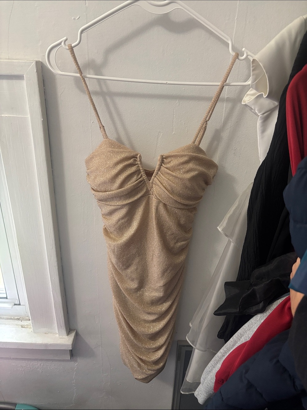 champagne color homecoming dress!